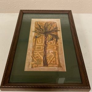 Palm tree framed print